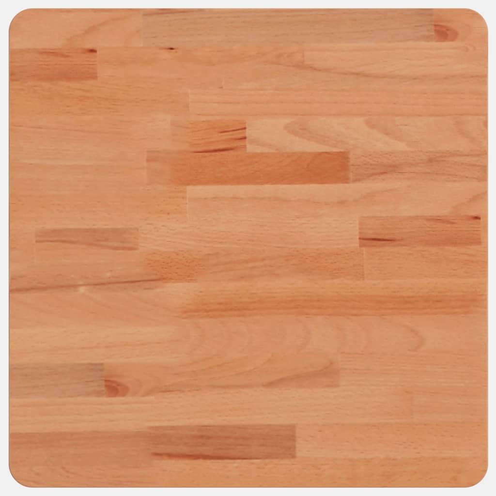 Tablero de mesa de 40 x 40 x 1,5 cm, cuadrado, madera maciza de haya lacada, robusta placa de repuesto de madera de haya para mesa de centro, mesa auxiliar y proyectos de mobiliario DIY