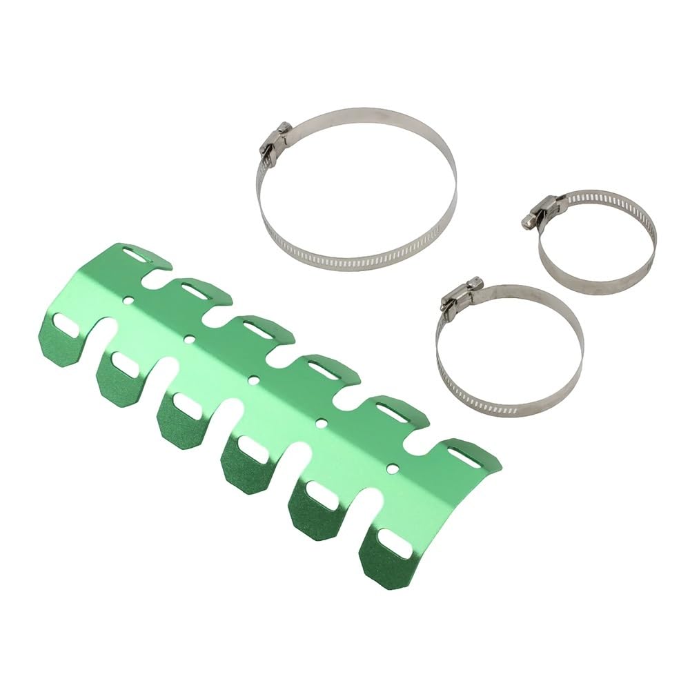 Osłona termiczna tłumika wydechu motocyklowego 250 mm, giętka, pasuje do motocykli HUSQVARNA, pasuje do motocykli Yamaha(Green)