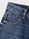 NAME IT Dżinsy dziewczęce Wide Fit, niebieski (Dark Blue Denim), 176