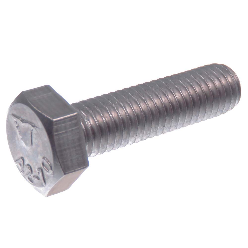 SECCARO Tornillo hexagonal M14 x 40 mm, acero inoxidable V2A VA A2, DIN 933/ISO 4017, 20 unidades