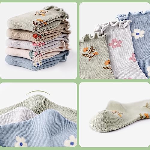 Baby Toddler Girls Ruffle Socks Little Girl Frilly Dress Socks for Newborn Infant Crew Cotton4
