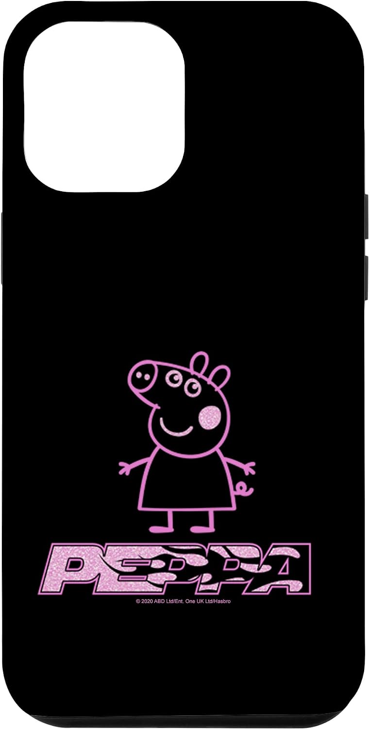 iPhone 14 Peppa Pig Fierce Flames Logo Case