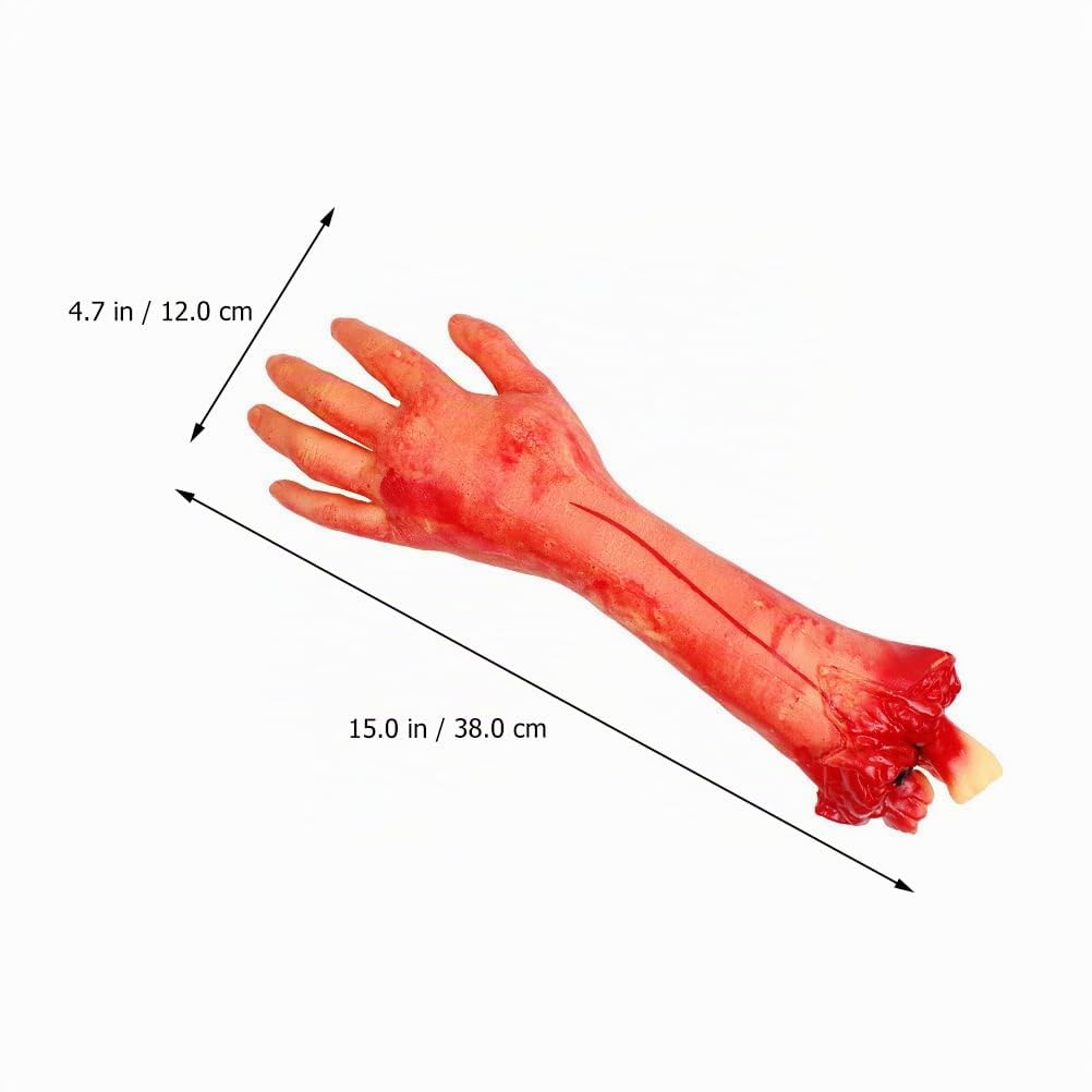 GANAZONO 5Pcs Decorazione di Halloween del Corpo Mozzata Parti del Corpo Sanguinante Morto Halloween Oggetti di Scena Difficili Parti Umane Prop Trucco