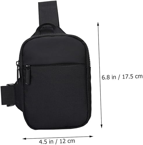 Miniatura 2 de VANZACK Bolsa de uso para exteriores, bolsa ajustable para viajes, cintura cruzada, resistente al desgaste, cangurera grande, pecho pequeño, todo