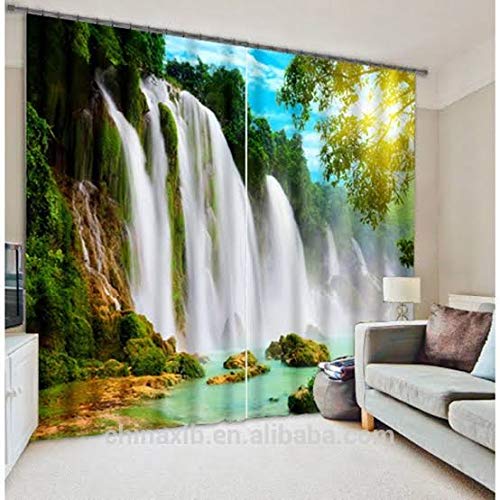 SVV 3D Natural Scenery Digital Printed Polyester Fabric Curtains for Bed Room Kids Room Living Room Color Green Window/Door/Long Door (D.N.229) (1, 4 x 7 Feet (Size ; 48 x 84 Inch) Door)-image-15