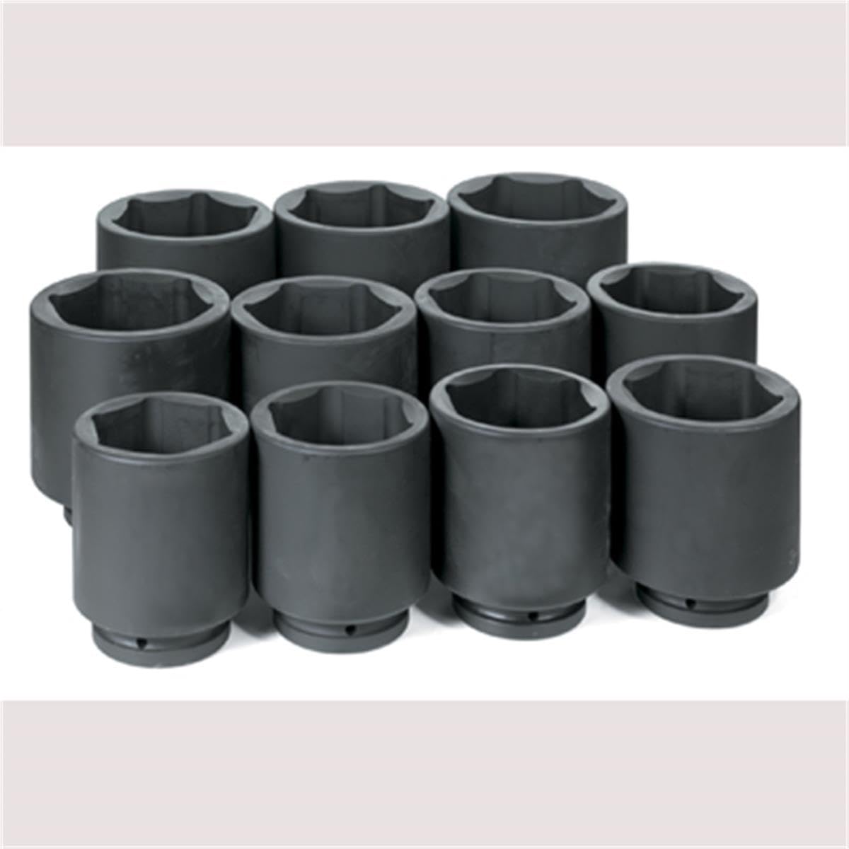 Grey Pneumatic Corp - 1 Dr. 11 Piece Deep Fractional Set 3-1/8-4-1