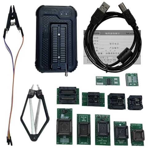 XGecu T48 [TL866-3G] Programmer TL866CS TL866II Replacement Support 31000+ ICS for EPROM/MCU/SPI/Nor/NAND Flash/EMMC + 13 Parts Cover