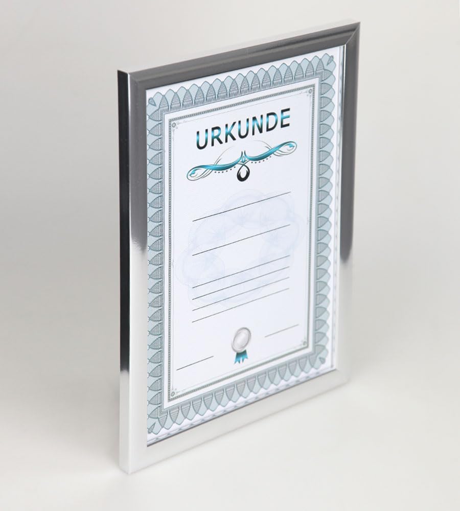 IDEAL TREND 2er 3er 5er 10er Pack Dokument Bilderrahmen 21x29,7 DIN A4 Urkunde Foto Rahmen: Farbe: 10er Pack Silber