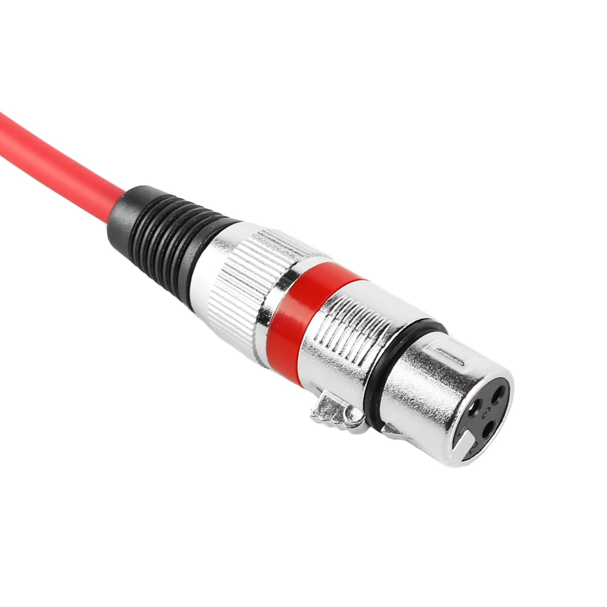 Laroal 6Packs Mic Cable Cord XLR Cable Microphone Cable Male to Female Balanced XLR Microphone Wire DMX Patch Cord(30cm Purple/Red/Blue/Orange/Yellow/Green) - Image 4