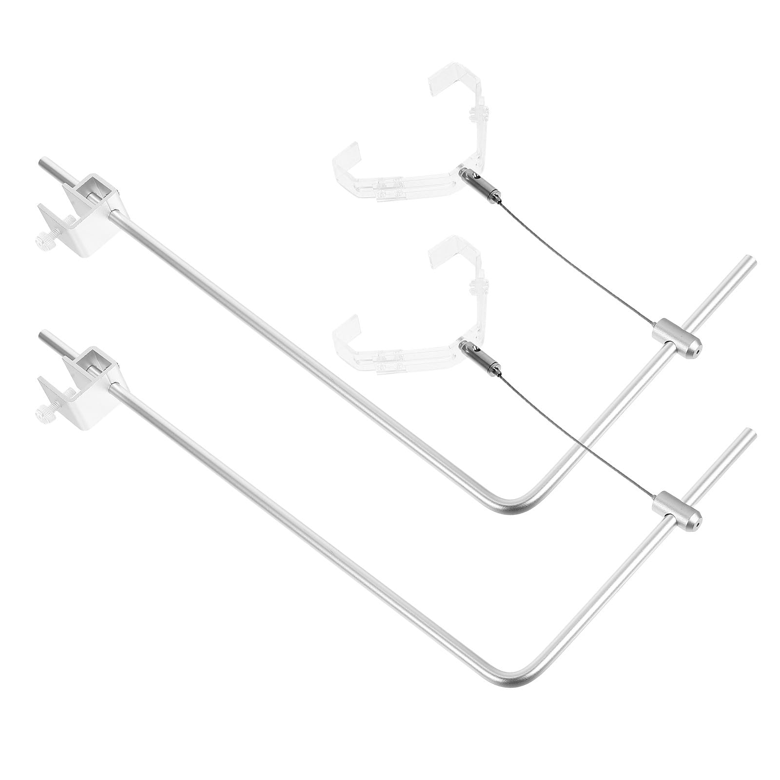 PRETYZOOM Soporte de Aleación de para Acuario de Luz Ajustable 2 Piezas Clip para Acuarios de Agua y Salada para Peceras