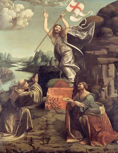 Tableaux peinture sur toile la Résurrection du Christ Antonio Boltraffio déco chambre