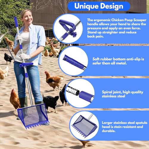 Trottinette à déjections canines 4 en 1 VEEMI avec manche télescopique robuste - 4