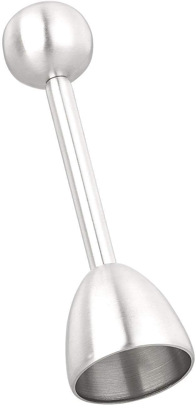 Soft Hard Boiled Egg Cracker Topper Extractor de cáscara de acero inoxidable Separador Huevos Cortador