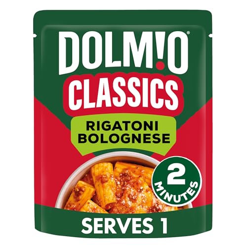 Dolmio Classics Pasta Rigatoni Bolognese Ready Meals Pouch 250g