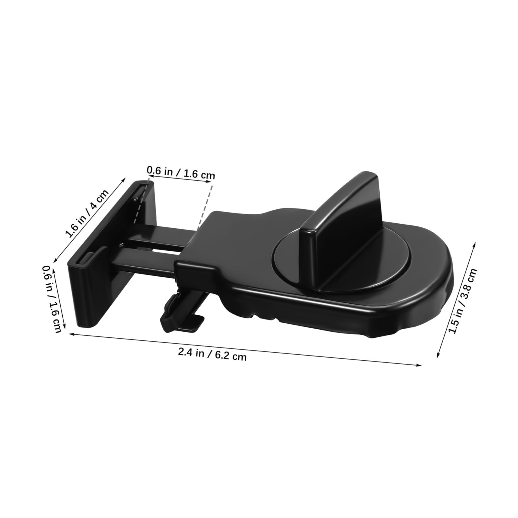 HOMSFOU 4 Ensembles Serrure Auxiliaire De Fenêtre Loquet De Ventilation Loueur Serrure De Fenêtre Protection De Fenêtre Verrouilleurs Locks De Sécurité Fenêtre S'arrête Black 2 Pièces * 4