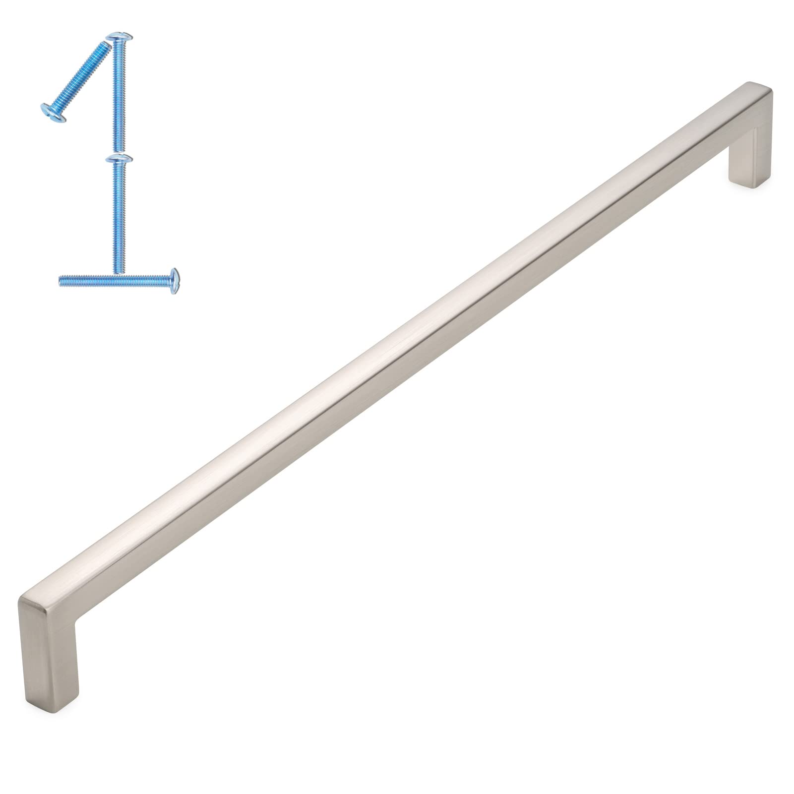 KOOFIZO 1 Pack 12-3/5 in Brushed Nickel Cabinet Pulls, Drawer Handles 1816 — image 1