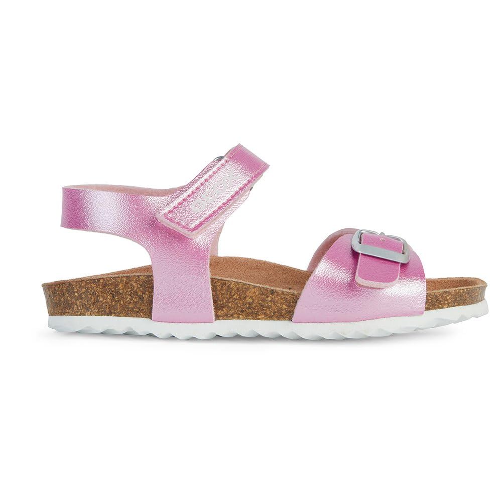 Geox Girls' J Adriel Girl C Sandals, Dk Pink, 4.5 UK Child