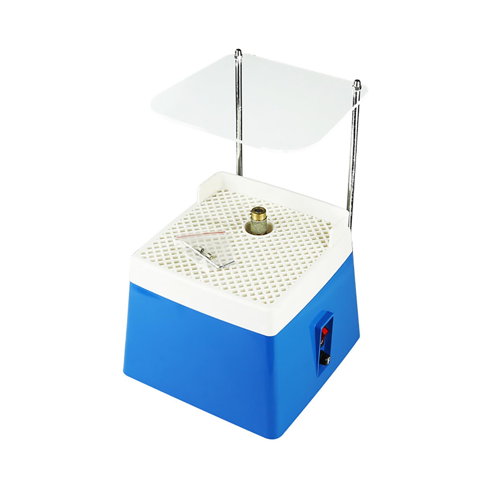 Szlifierka Do Witraży, Szlifierka Witraży Z Końcówkami Szlifierskimi 5/8" I 1" Oraz Osłoną Przeciwbryzgową, Regulowana Głowica Szlifierska Oraz Kompaktowa I Wygodna, Do Szkła, Marmuru I Ceramiki