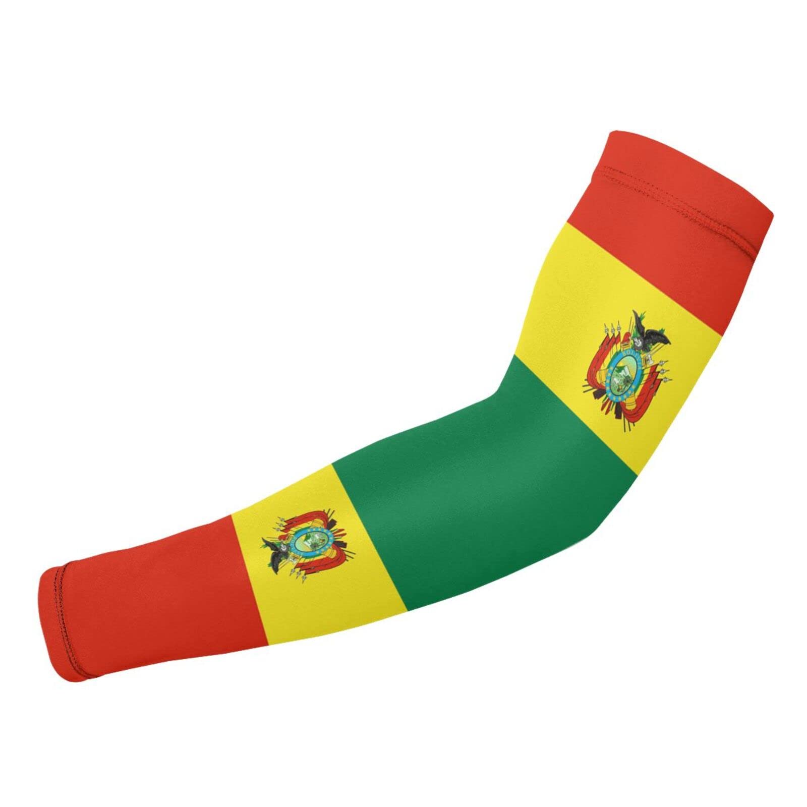 ZGXJJPP Bolivian Flag Arm Sleeves for Men and Women, Sleeves to Cover Arms for Men and Women