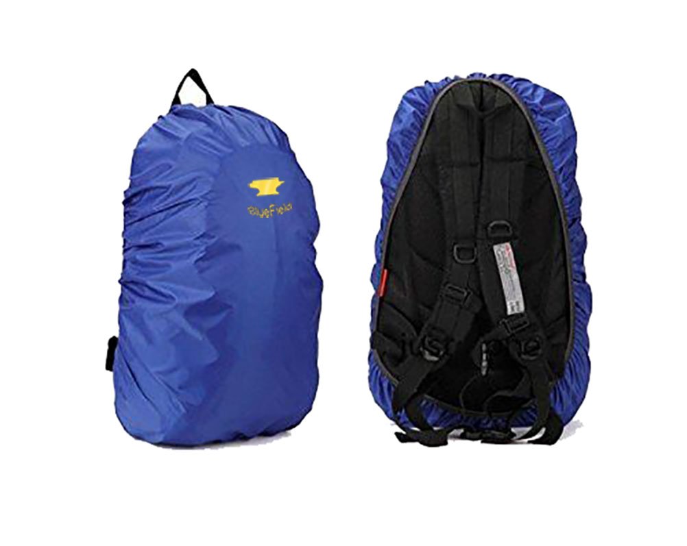 BlueField Outdoor Backpack Rain Cover Bag for Hiking Camping Water-resistant Color Blue Size L Sporting Goods