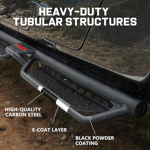Image of COMNOVA Running Boards Side Steps for 2020-2026 Jeep Gladiator JT 4 Doors