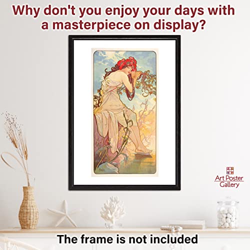 【Made In Japan】 Poster Alphonse Mucha “The Four Seasons Ii Summer 1896”16.5Inch×11.7Inch(A3)＜Fine Art Paper Print＞Print On A Thick Sheet Of Paper Painting Wall Art #TOP1