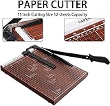 Nictemaw Paper Cutter, A3 Guillotine Heavy Duty Paper Trimmer for Card& Photos, Wide Use for Office, School, Home (A2-A7), 12-Sheet Capacity - Image 3