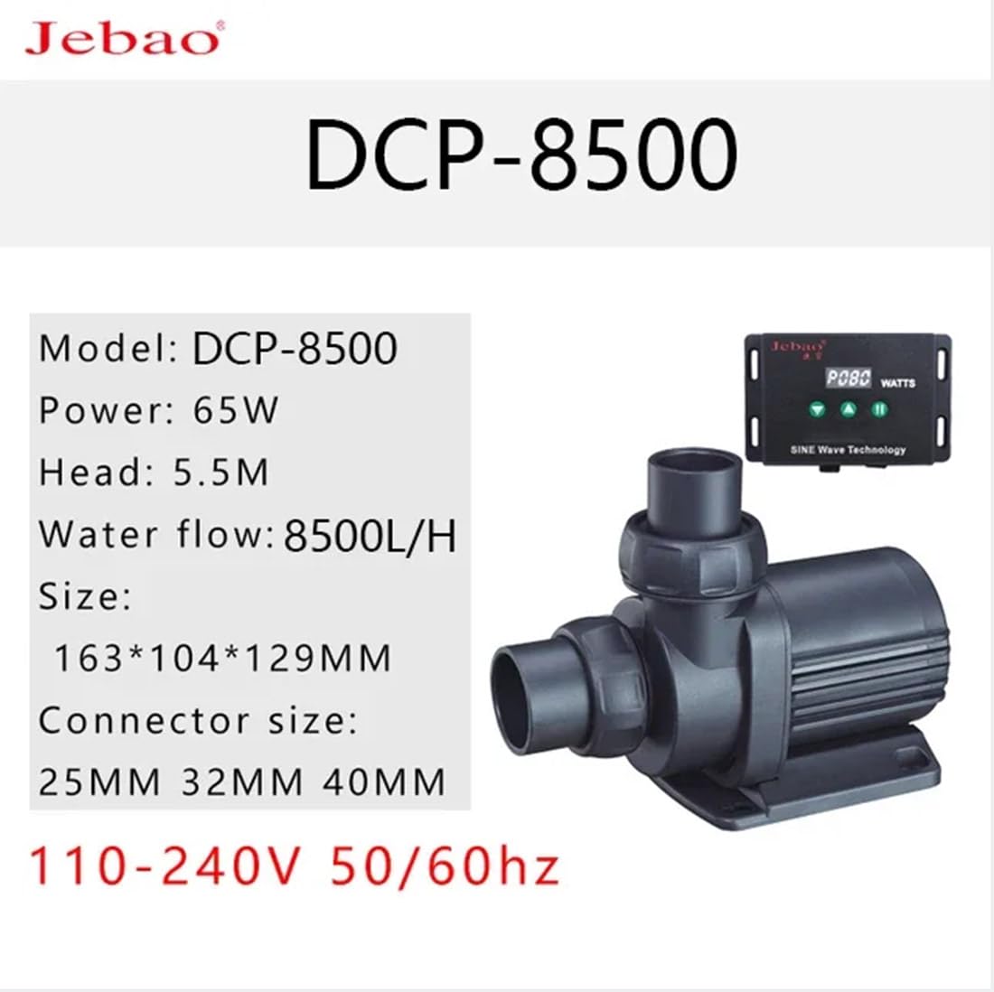 Jebao DCP Sine Wave Water Return Pump (DCP-8500) : Amazon.ca: Pet