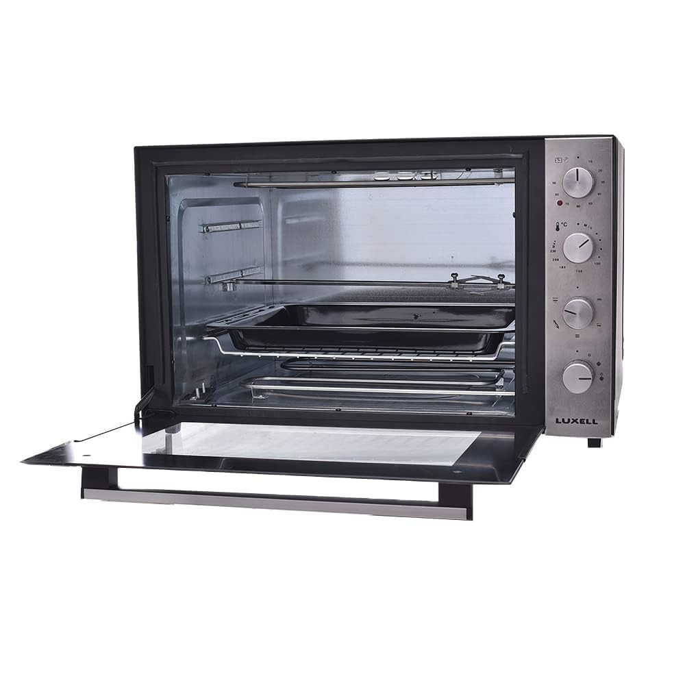 Luxell Forno a convezione da 70 litri con grill e ventilatore, 2000 Watt, nero 9345
