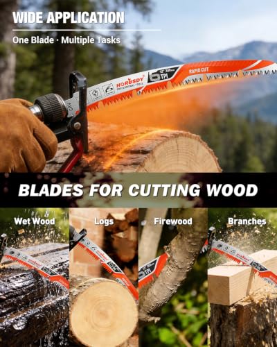 HORUSDY Japanese Teeth Arc Edge Saw Blades