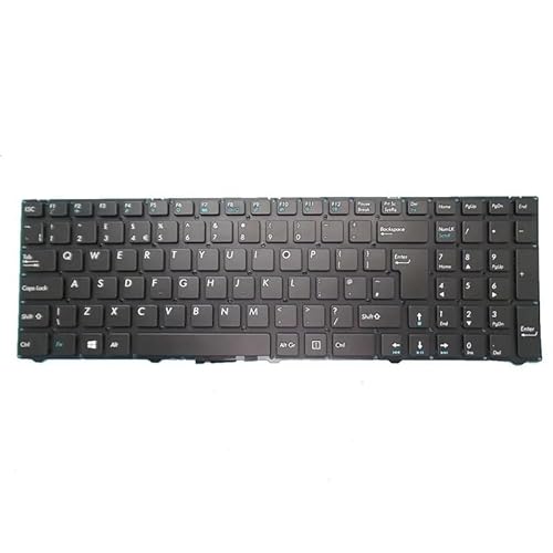 Medion AKOYA P6657 MD99256 MD99257 MD99258 MD99139 用ノートパソコンキーボード ドイツ語 GR/米国 US/UK/ドイツ語 GR ブラック(United Kingdom UK)