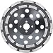 Produktbild PRODIAMANT Premium Diamant-Schleiftopf 180mm Bohrung 22,23 für M14 Winkelschleifer und Betonfräsen abrasive Diamant Bindung für Asphalt, frischer Beton