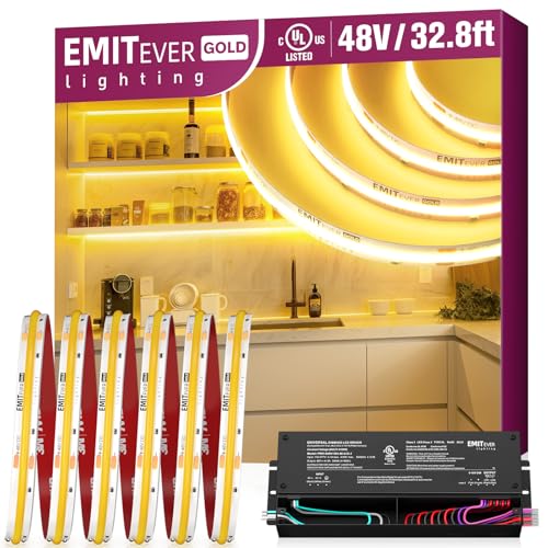 Tira LED EMITEVER 48V COB Blanco cálido 10 m Dimable miniatura 1