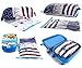 Travel Space Saver Bags Dresses Packing- Storage Seal Sterile Out and About Vacuum Bags Travel Container Totes Similar to Ziplock Storage Bags Sealer refill Cube Folds Flat Super Pack Compression