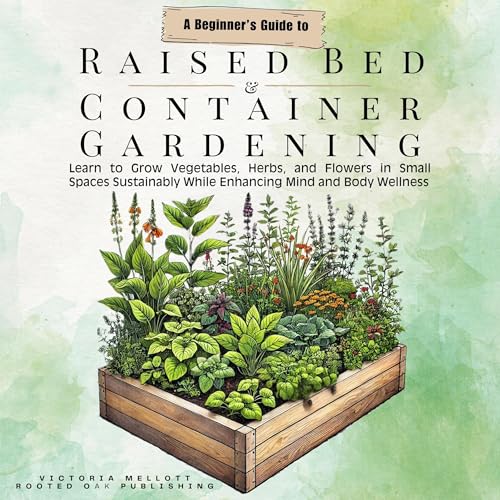 A Beginner's Guide to Raised Bed and Container Gardening by Rooted Oak Publishing, Victoria Mellott episode artwork