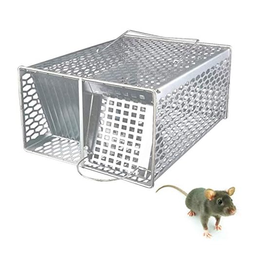 ROCKBIRDS Mouse Trap - Continuous Mouse Traps, Humane Mouse Trap That can Catch Many Mice at The Same Time,Reusable for Indoor and Outdoor Use,Safe for Kids and Pets (Silver)