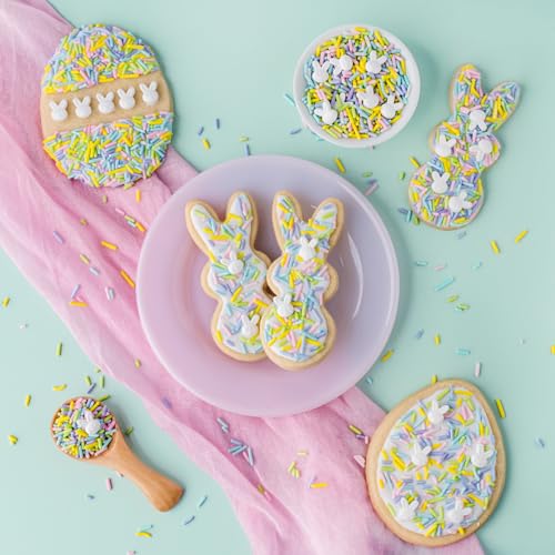 Image of Sweets Indeed Sprinkles, 4 Pack, Edible Sprinkle Mix, Perfect for Cake Decorations, Baking, Ice Cream, Cookies, Cupcake Topper (Easter)