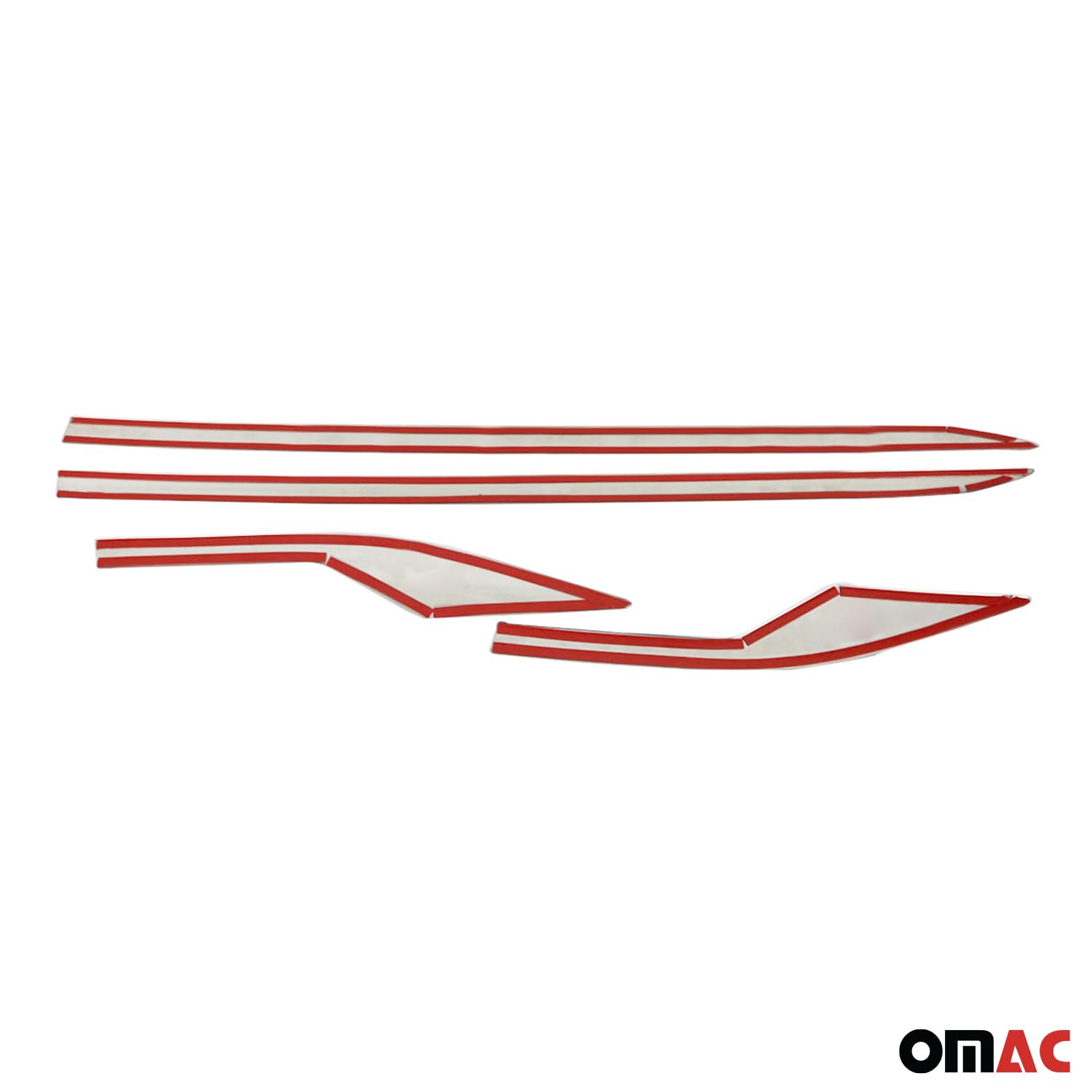 Baguette de Porte latérale, Baguettes de Porte, Baguette de Protection de Porte, Compatible avec Toyota C-HR 2016-2024, Chrome, 4X