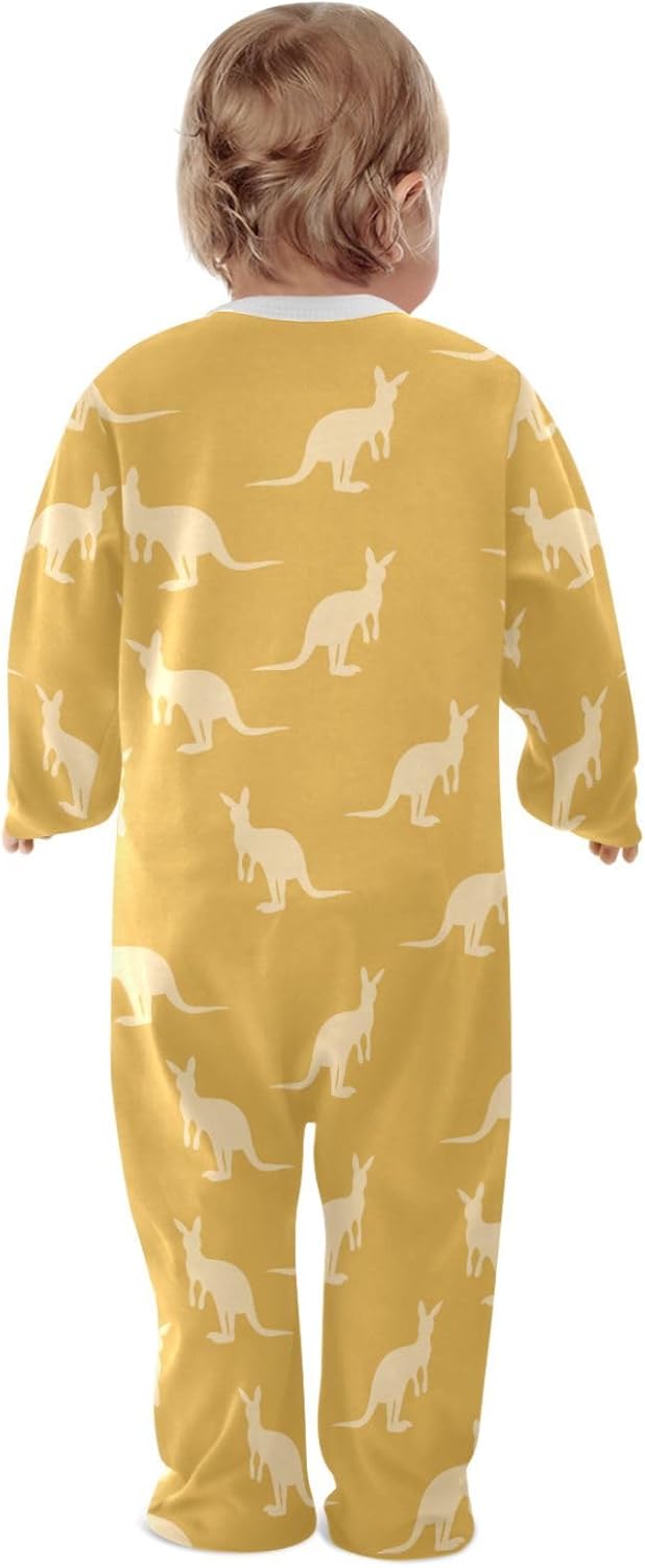 vvfelixl Funny Cows Milk Baby Sleepers For Girl Boys Newborn Baby Play One-Piece Footies For 0-24 Months