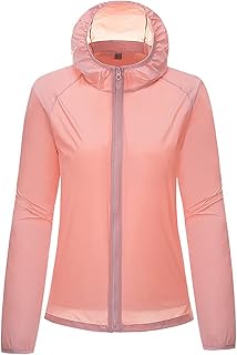 G&F Chaquetas Prueba Sol Hombres Respirable Ligero Ropa Protección Solar Antiviento Secado Rápido Abrigos (Color : Pink, Size : 4XL)