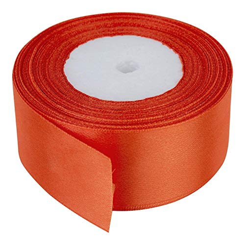 Trimming Shop 50mm Double Sided Satin Ribbon 25 Metres Roll, 100% Polyester Craft Ribbon for Gift Wrapping Bow Making, Sewing