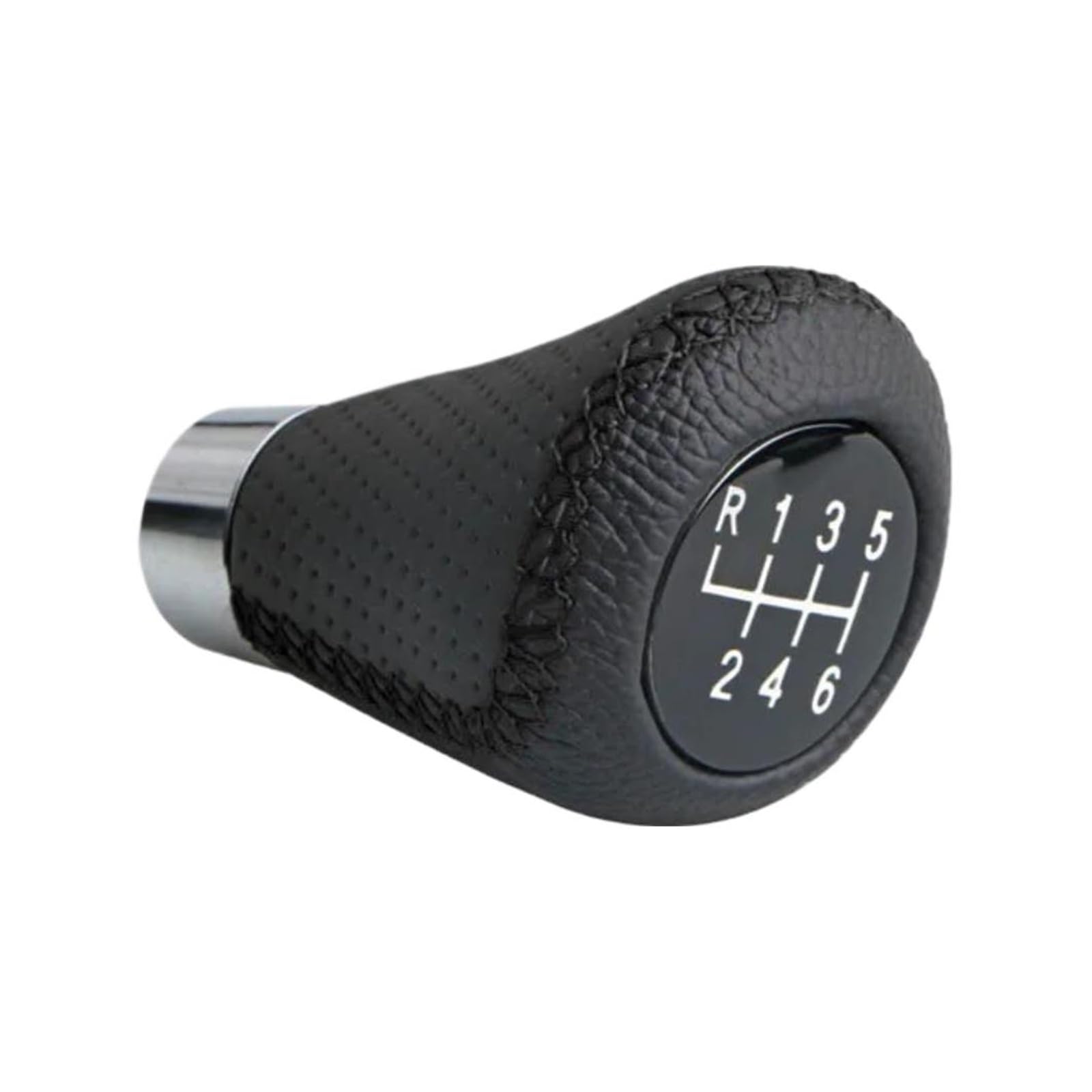 Gear Stick Knob For 5/6 Speed Manual Leather Red Stitch Gear Shift Knob