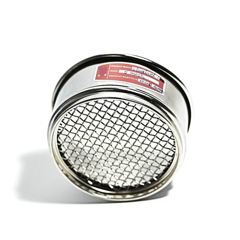 Setaccio standard for test di laboratorio - Diametro 10 cm, maglia in acciaio inossidabile 304 SUS, maglia 4-10 for campionamento e ispezione(6 mesh)