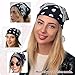 CITYMEMO 100% Cotton Paisley Printed Bandanas 6 PCS 27x27 Inches Large Thick Scarfs Fashion Headwear for Men and Women (C)