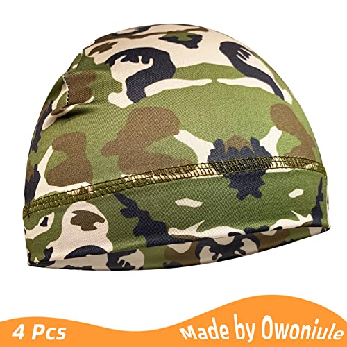 Image of 6 Pcs Skull Cap Sweat Wicking Helmet Liner Breathable Cycling Beanie Running Sports Hat Cooling Head Wraps for Men