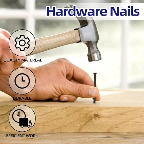 Image of 100PCS Small Nail Round Head Tiny Nails String Art Nails Hand-Made Hardware Accessories Fasteners Mini Nail (Black,1.8mmX30mm /0.07 inchX1.2 inch)