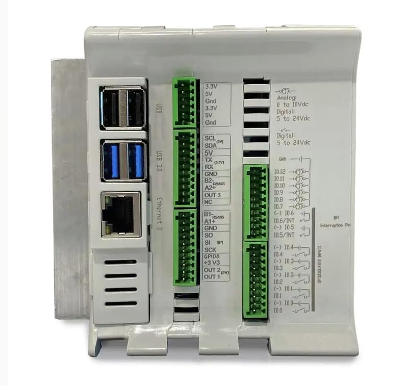 Industrial Shields Raspberry PLC 21 – Przemysłowy PLC oparty na Raspberry Pi 4 (4GB), 21 wejść/wyjść, RS485, I2C, SPI, UPS i RTC - Rozwiązanie do automatyki i przemysłowego IoT