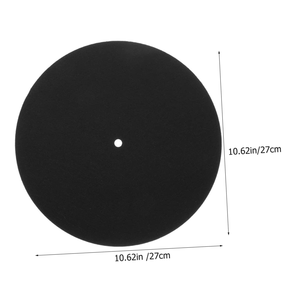 BESPORTBLE 2Pcs Home Disc Mat for Vinyl Records Thick Turntable Cushions Vibration Slip Mats for Phonograph Players Easy to Use Stable Sound Support