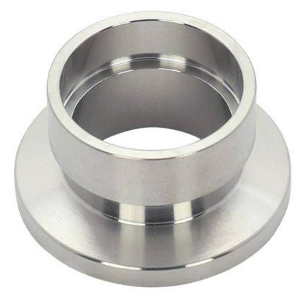 KF25 Vuoto Chuck Weld Stub Fitting, 304 acciaio inossidabile sanitario saldatura flangia connettore (lunghezza 50mm)