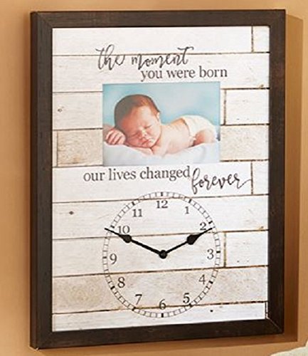 Download Amazon Com Newborn Baby Keepsake Frame Gift Wall Mount The Moment Your Were Born Changed Our Lives Forever Baby